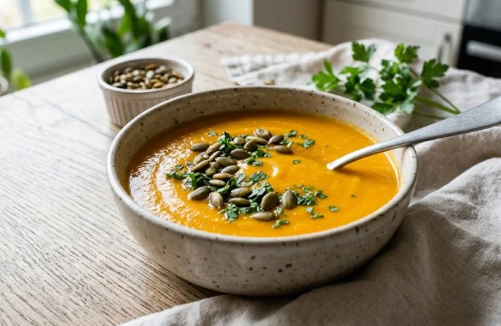 Creamy Butternut Squash and Carrot Soup