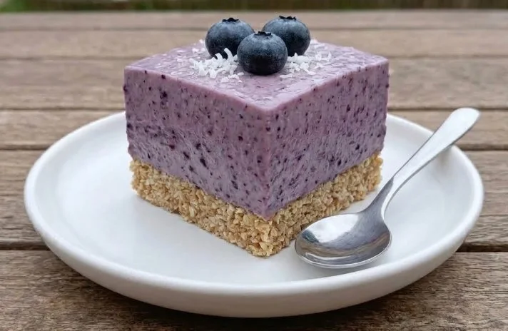 No-Bake Blueberry-Coconut Dessert